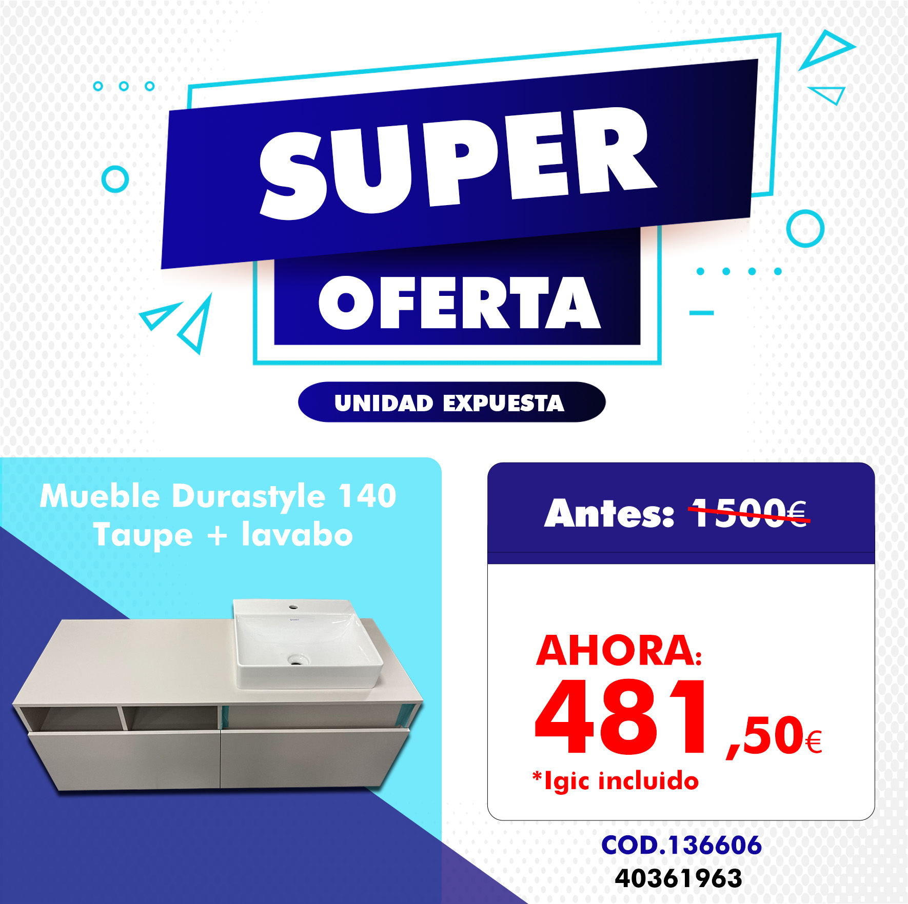 Mueble Durastyle 140